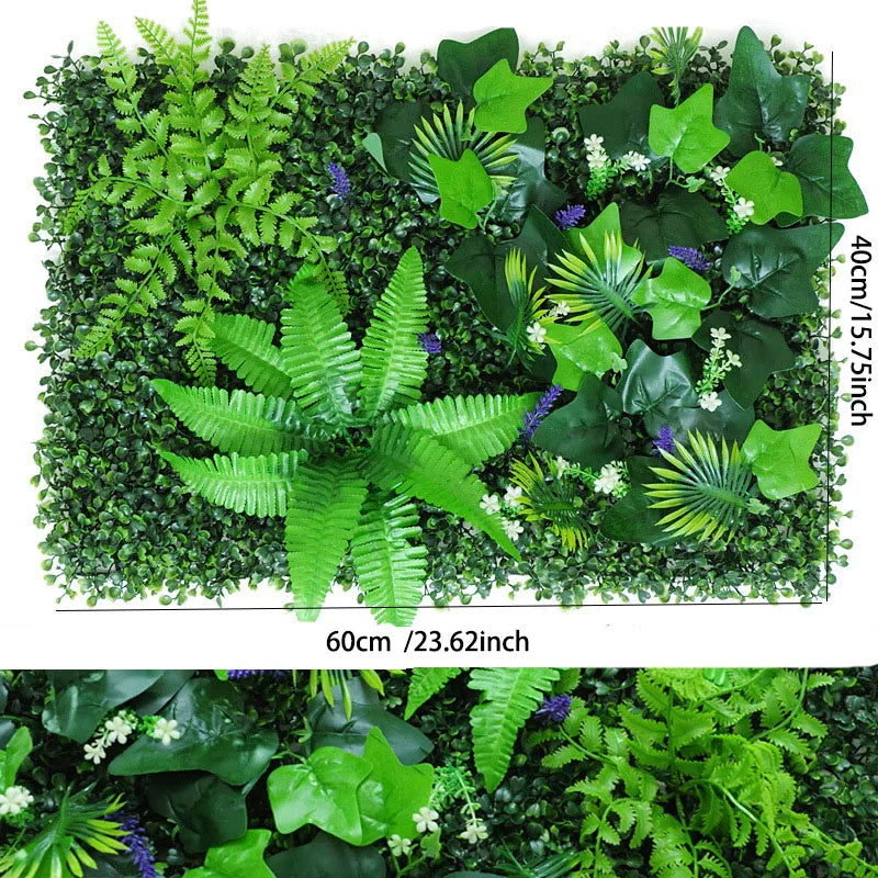 Mű Fű Fal Panel Boxwood Sövény