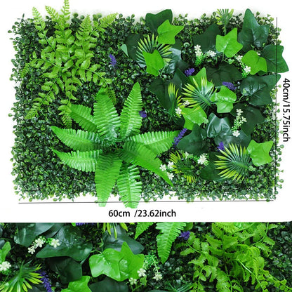 Mű Fű Fal Panel Boxwood Sövény