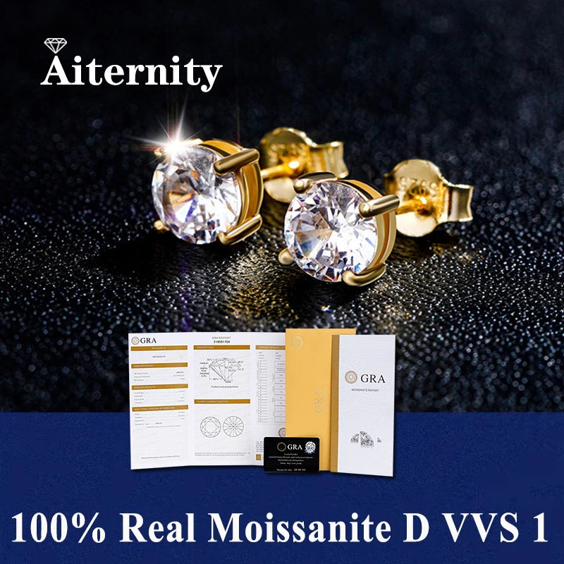 Aiternity Moissanite Fülbevaló