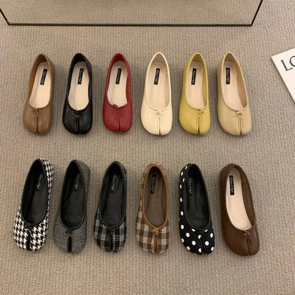 Női Tabi Ninja Cipő - Split Toe Loafer Puha Talppal Tavaszi Szezonra