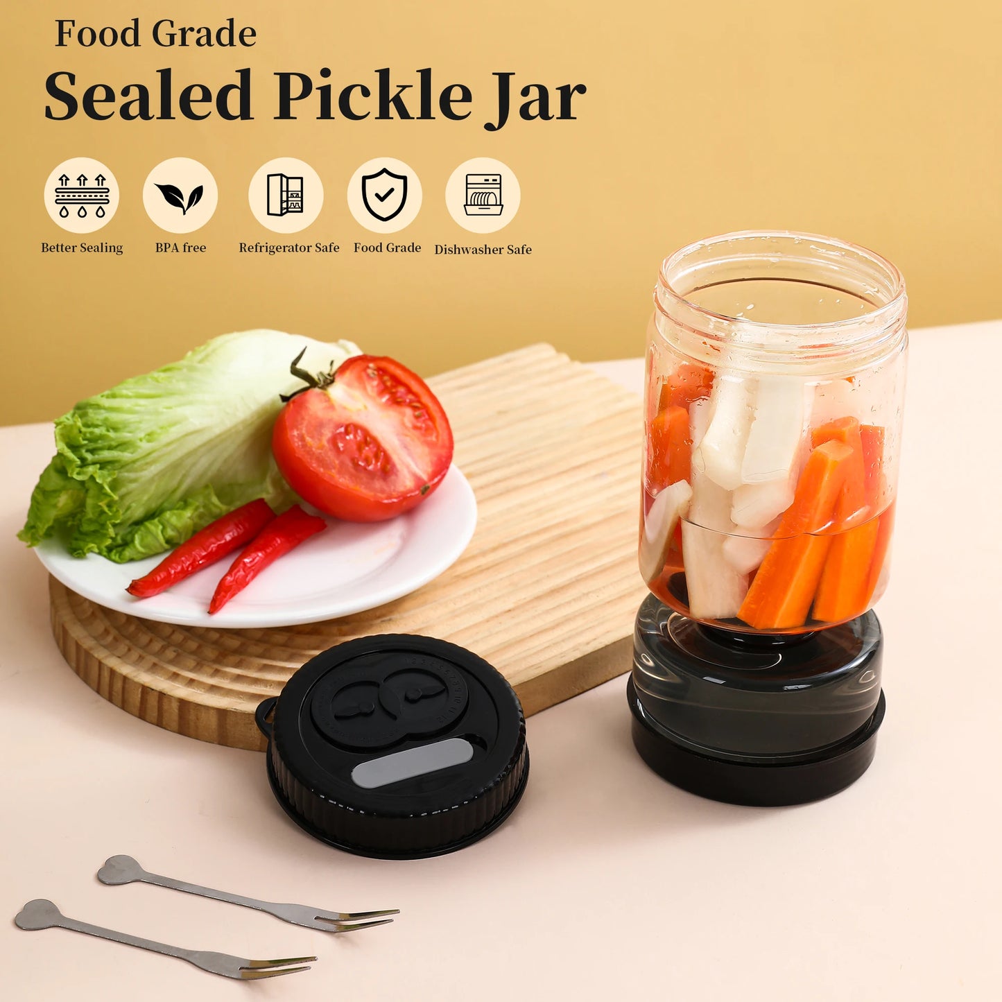 Olive Filter Glass Container