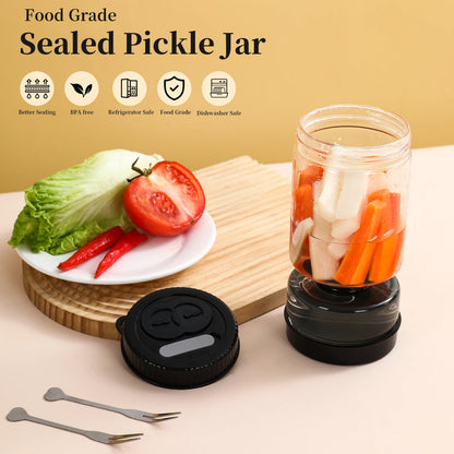Olive Filter Glass Container