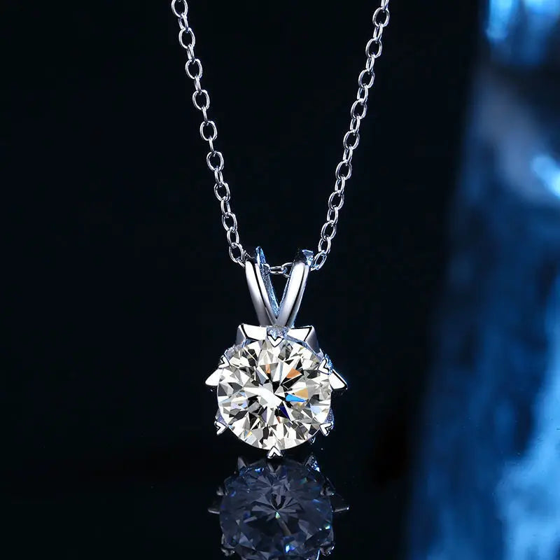 Moissanite Igazi Női Nyaklánc