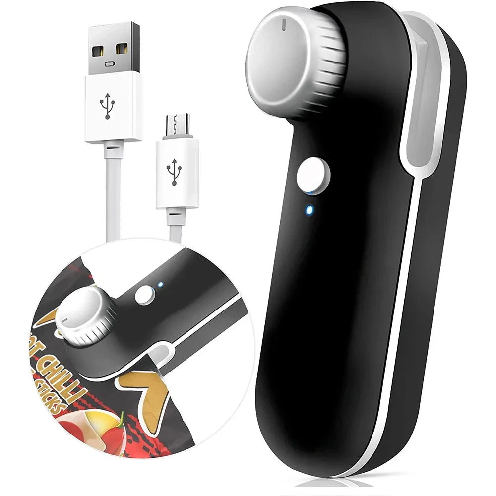 Xiaomi USB Töltésű 2in1 Tasakzáró - Hőhegesztő és Vágó, Mágneses, Hordozható