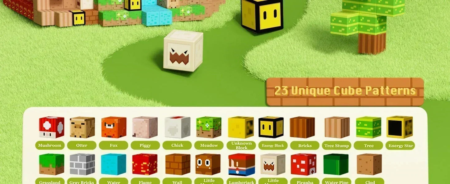 JIMITU Mágneses Építő Kockák