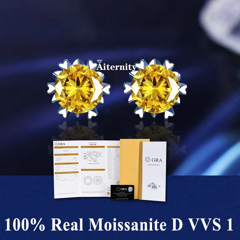 Aiternity Moissanite Fülbevaló
