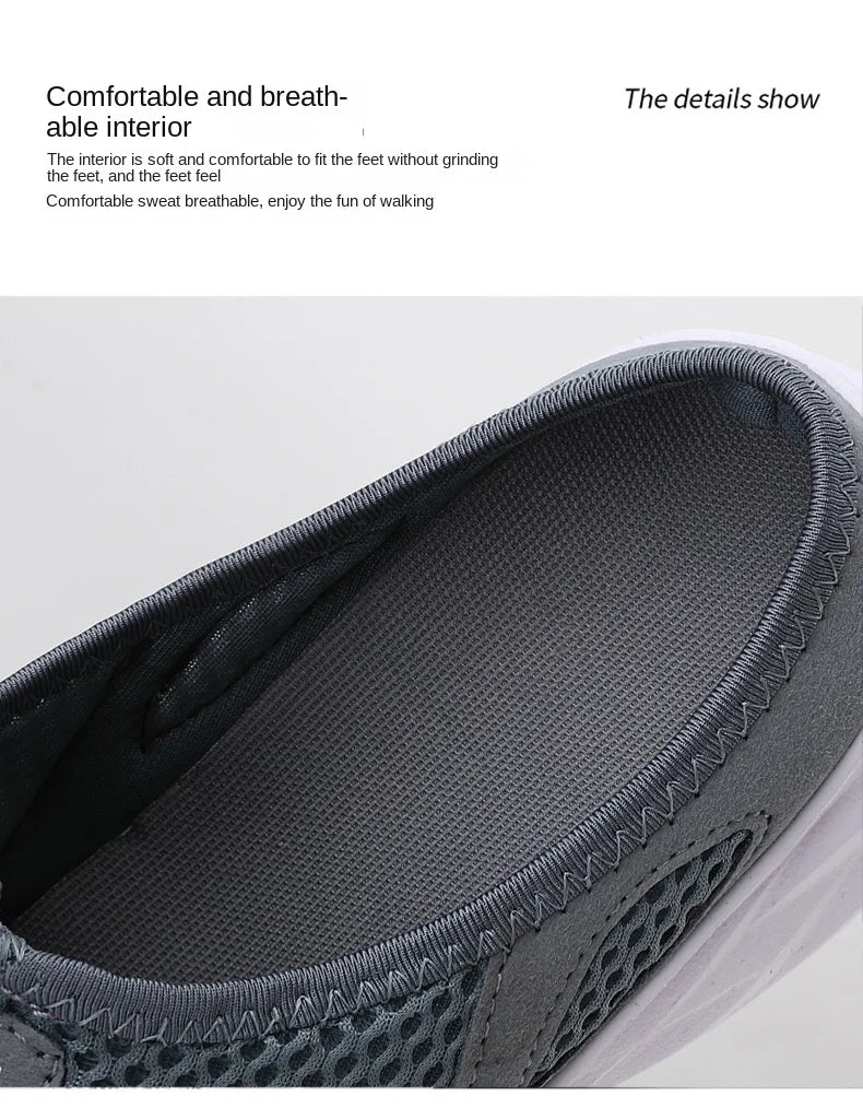 Férfi Nyári Papucs - Lélegző Hálós Slip-On Félcipő