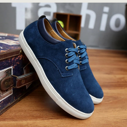 Férfi Divatos Sneaker - Velúr Bőr Casual Cipő Nagy Méretben