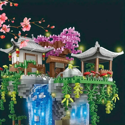 Gudong Wisdom Taohuatan 3D Építő Blokk Sor Miniatűr Modell Puzzle Gyűjtemény - Lego Kompatibilis