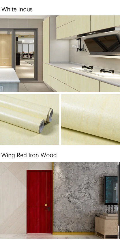 Wood Pattern Self-Adhesive Wall Film