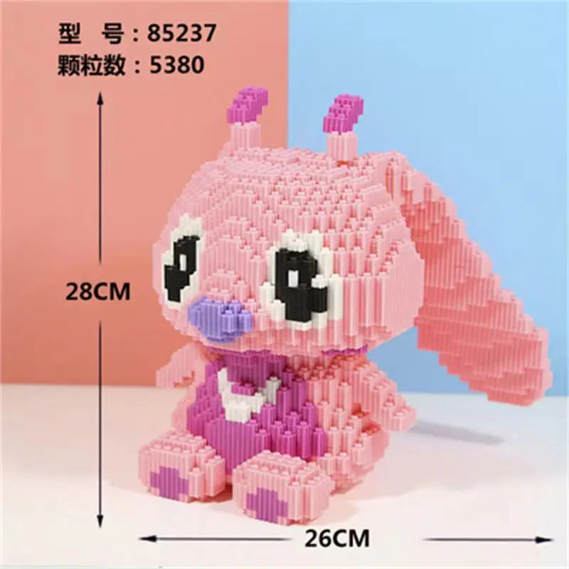Herocross Disney Építő Kocka Stitch Giant Stitzer - Lego Kompatibilis Puzzle És Asztali Dekoráció