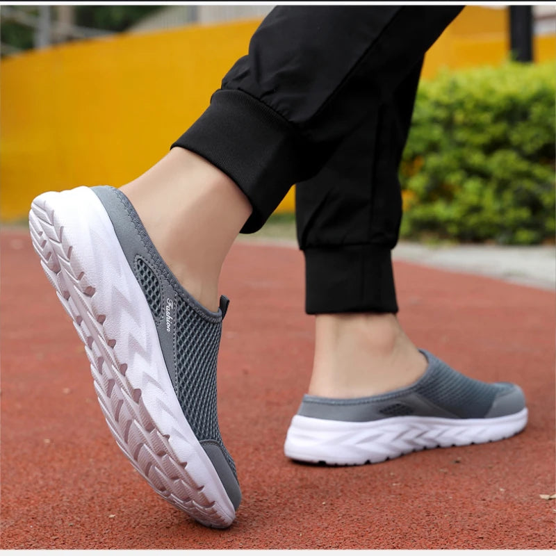 Férfi Nyári Papucs - Lélegző Hálós Slip-On Félcipő