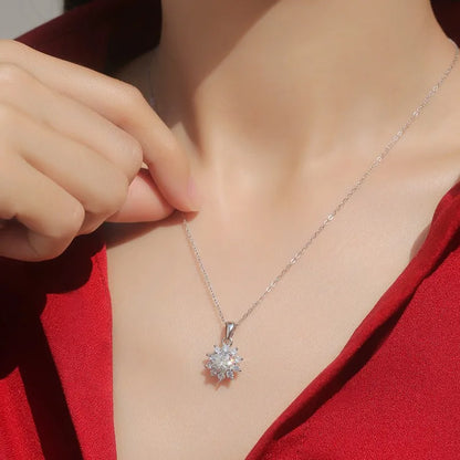 Moissanite Igazi Női Nyaklánc