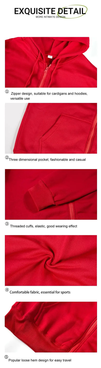 Férfi Meleg Fleece Zip Hoodie