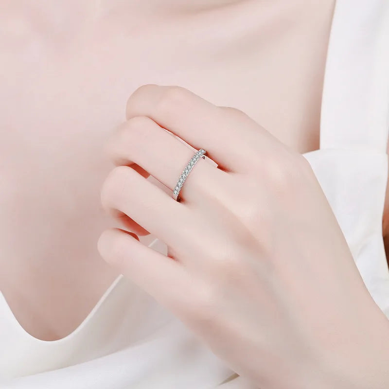 Moissanite Női Esküvői Gyűrű