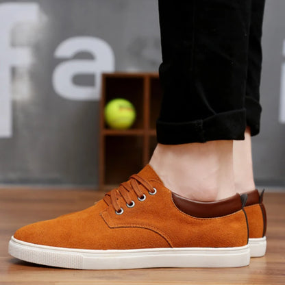 Férfi Divatos Sneaker - Velúr Bőr Casual Cipő Nagy Méretben