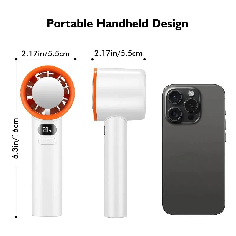 Xiaomi Mini Kézi Ventilátor - 120 Sebesség, Jégmód, USB Töltés, Hordozható, Asztali