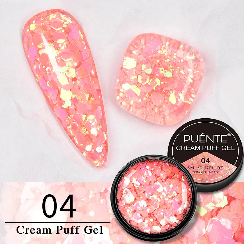 Puente Cat Eye Gel Fényes Kék