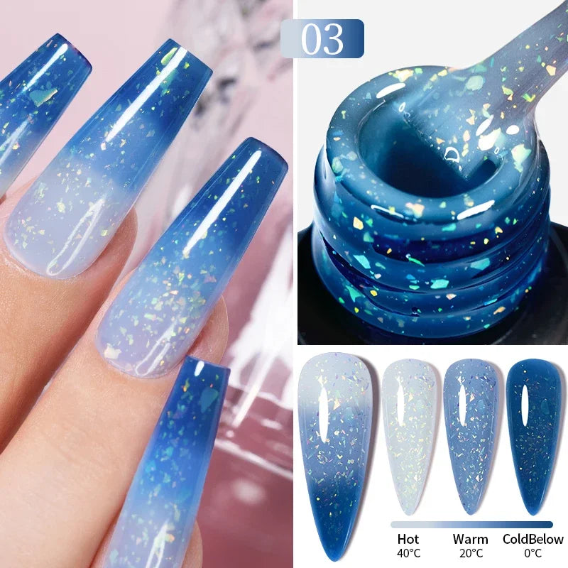 Puente Cat Eye Gel Fényes Kék