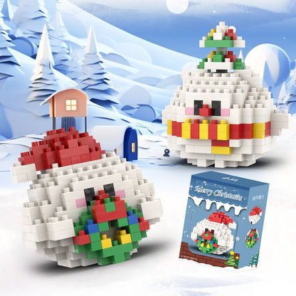 Mini Építő Kocka Mikulás DIY