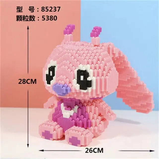 Herocross Disney Építő Kocka Stitch Giant Stitzer - Lego Kompatibilis Puzzle És Asztali Dekoráció