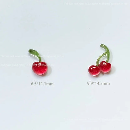 Köröm Dísz Cherry 3D Resin