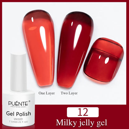 Puente Cat Eye Gel Fényes Kék