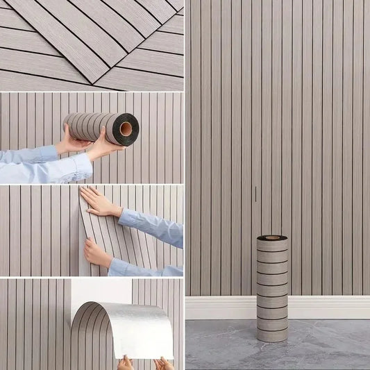 Öntapadós Fa Falpanelok 3D