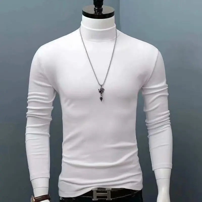 Férfi Garbó Nyakú Slim Fit
