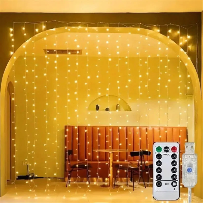 3M LED Függöny - 8 Üzemmód