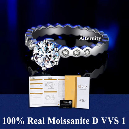 Aiternity Moissanite Gyűrű 1ct
