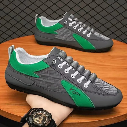 Férfi Nyári Félcipő Baotou Papucs - Divatos Lapos Talpú Bean Shoes
