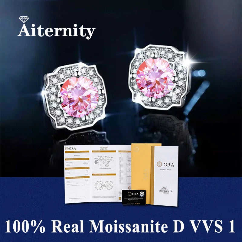 AITERNITY Moissanite Fülbevaló