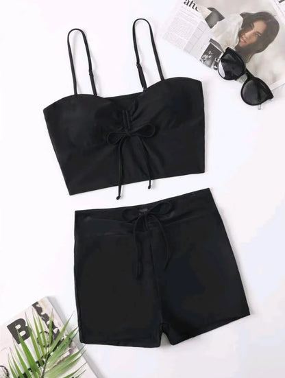 Magas Derékú Bikini Kötős