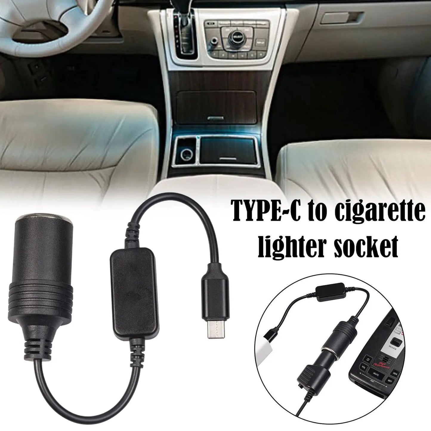 USB 12V Szivargyújtó Adapter