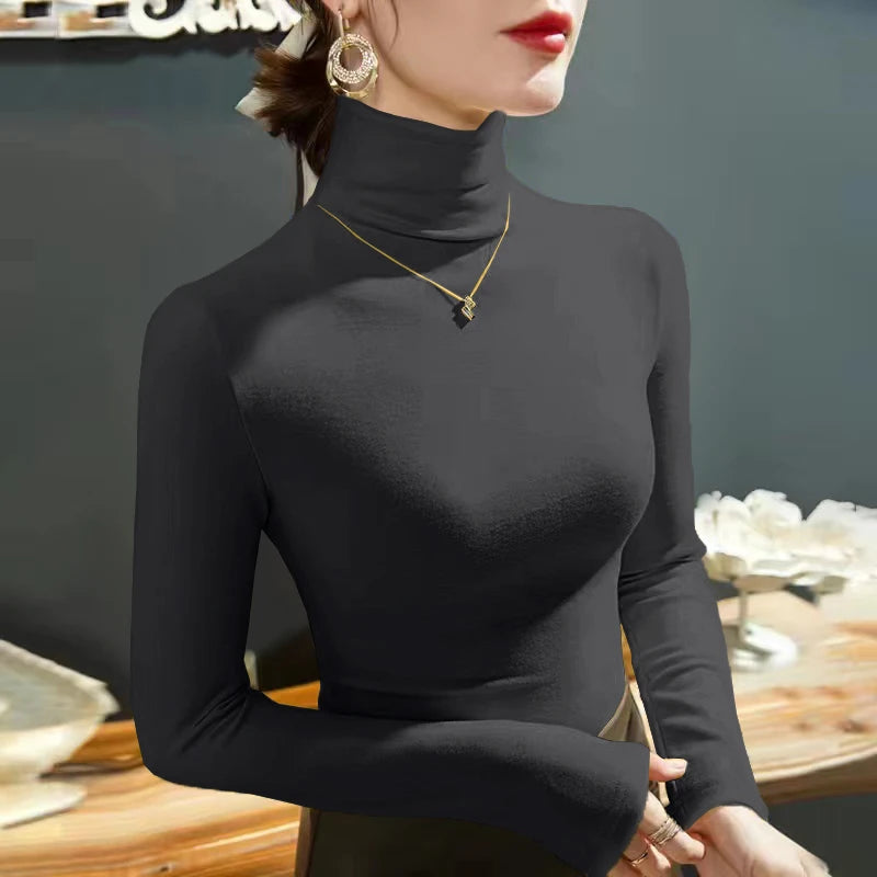 JEYONGZOOCN Turtleneck Warm Women