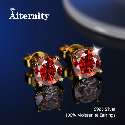 Moissanite Fülbevaló Uniszex