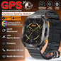 MilSpecTech Katonai Beidou GPS Okosóra - 1,96 Hüvelykes Kijelző, 10ATM Vízálló, Bluetooth Hívás