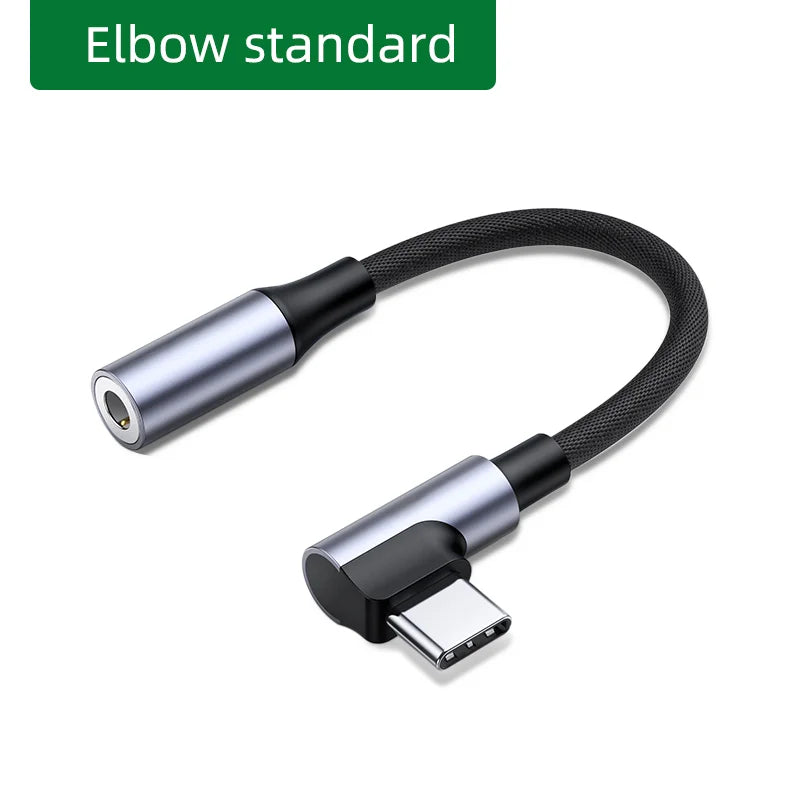 Type-C 3.5mm 90° Audió Adapter