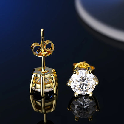 Moissanite Fülbevaló Uniszex