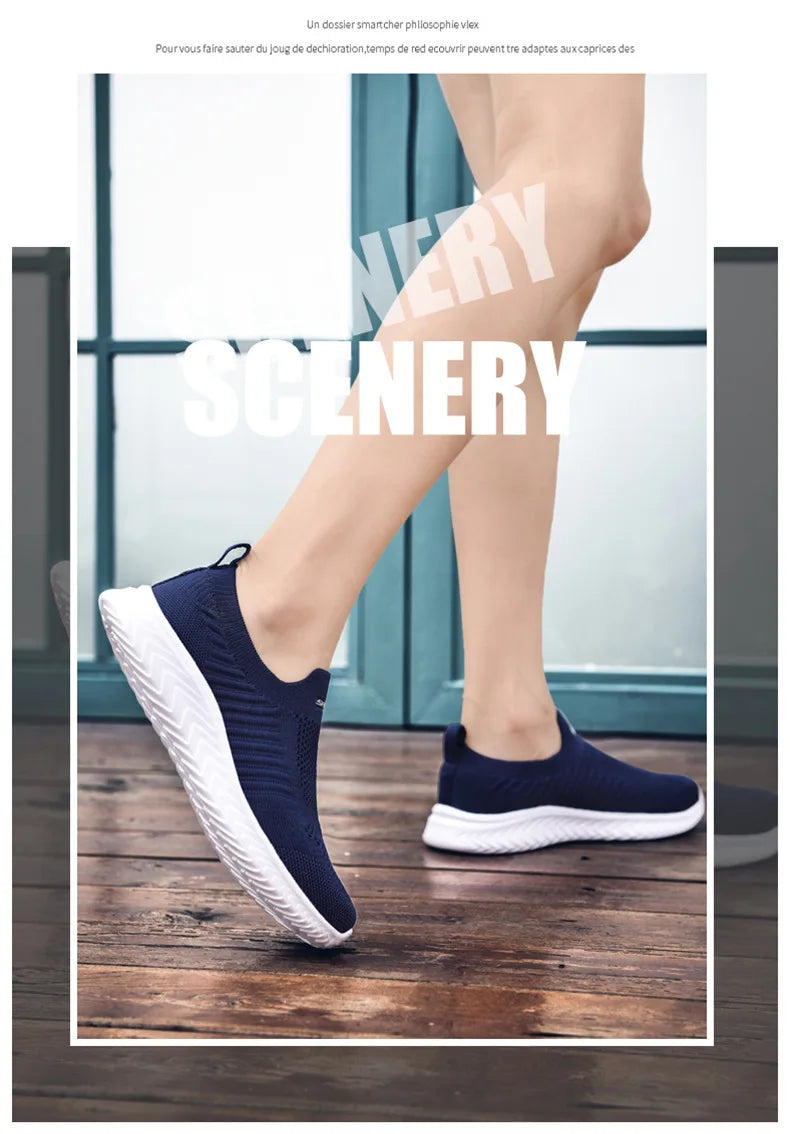 Férfi-Női Sportos Cipő - Kényelmes Slip-On Sneaker