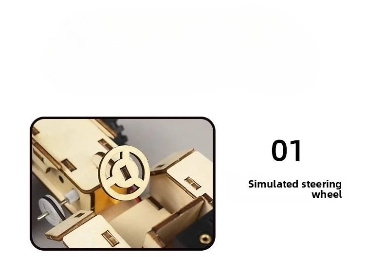 Traktor Modell 3D Fa Kirakó