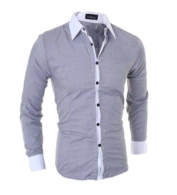 Férfi Ing Slim Fit Csíkos Liva