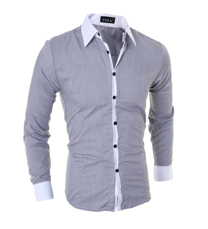 Férfi Ing Slim Fit Csíkos Liva