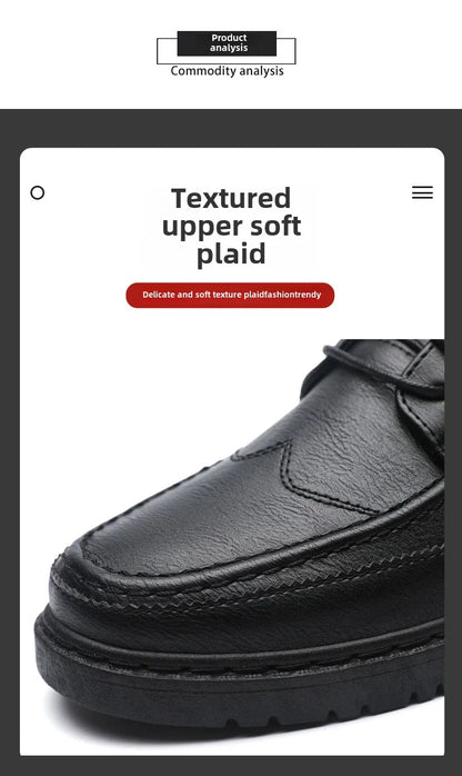 Férfi Luxus Bőr Cipő Olasz Oxford - Klasszikus Üzleti Brogue Loafer Barna
