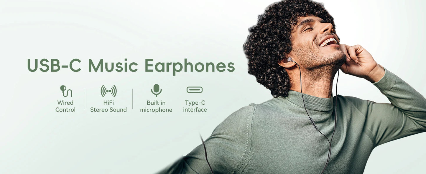 USB C Fülhallgató Dolby Sound