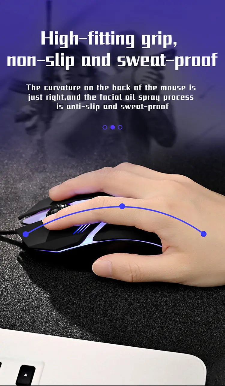 Dtvane Gamer Egér Ergonomikus