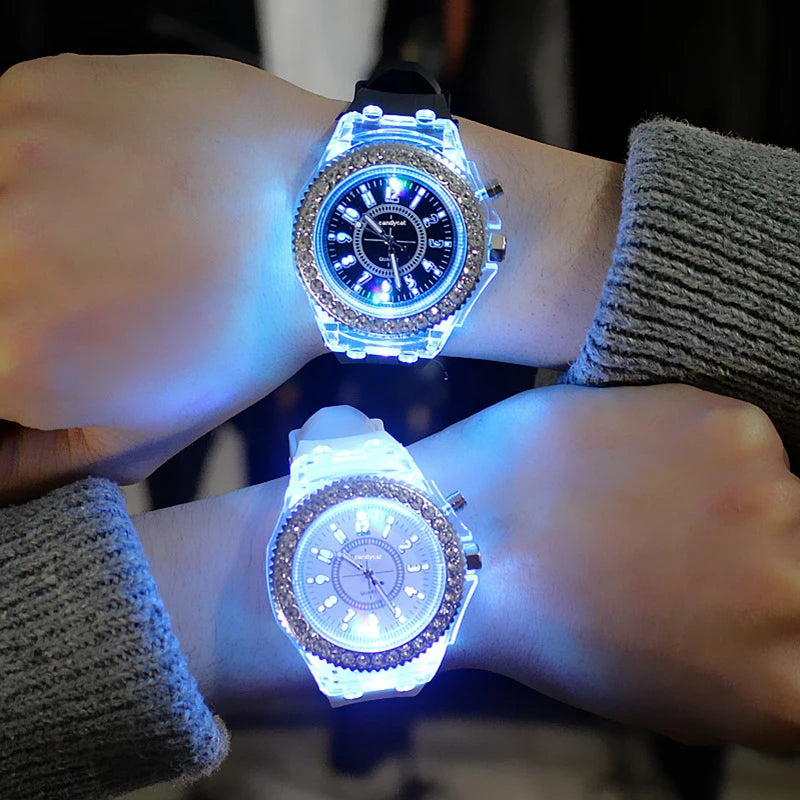 Led Világító Óra Case