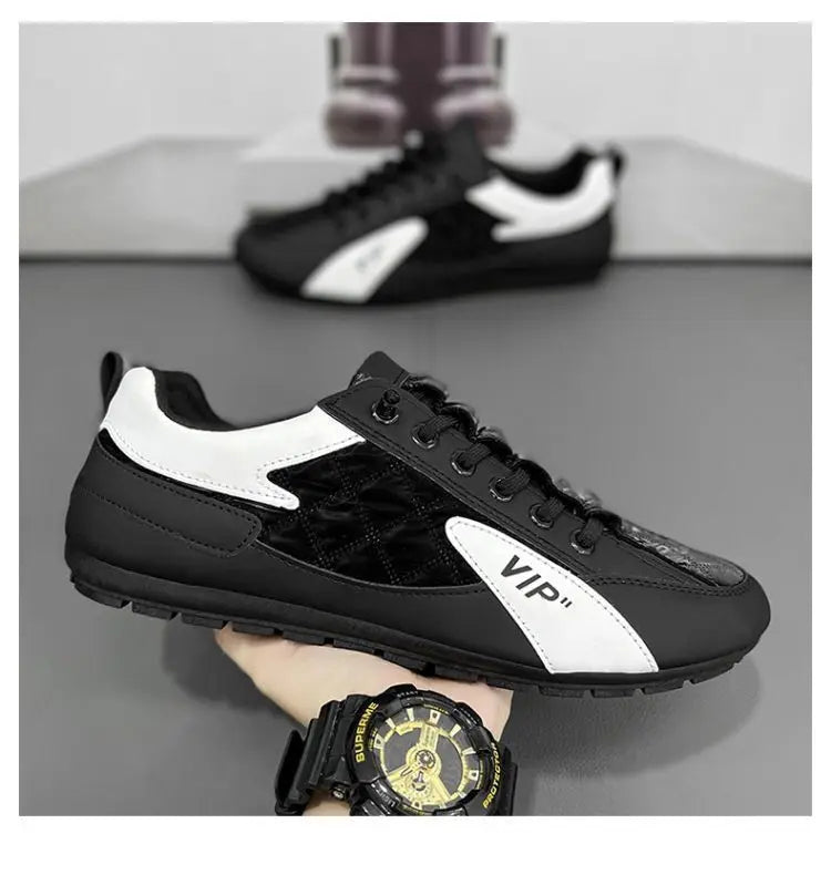 Férfi Nyári Félcipő Baotou Papucs - Divatos Lapos Talpú Bean Shoes