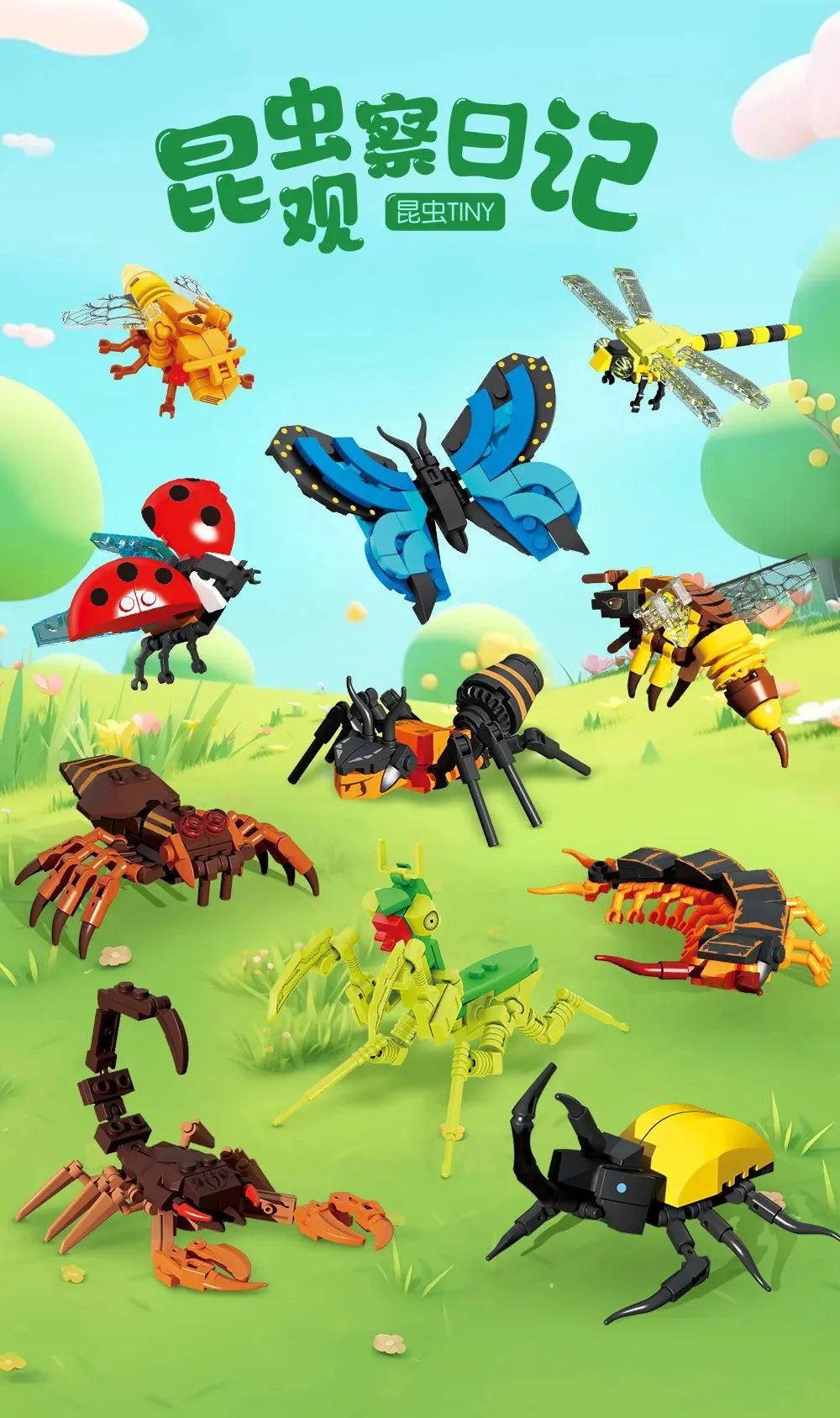 Rovar Kocka DIY Puzzle Gyerek